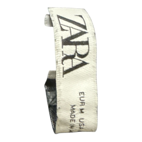 Zara Black Lace-Up Crop bustier size medium - Picture 5 of 5